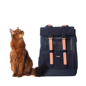 Sac a dos chat Navy Cat-Trotter